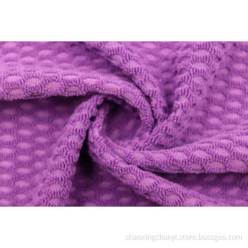 Kain Jacquard Terry Timbul Poliester Murni